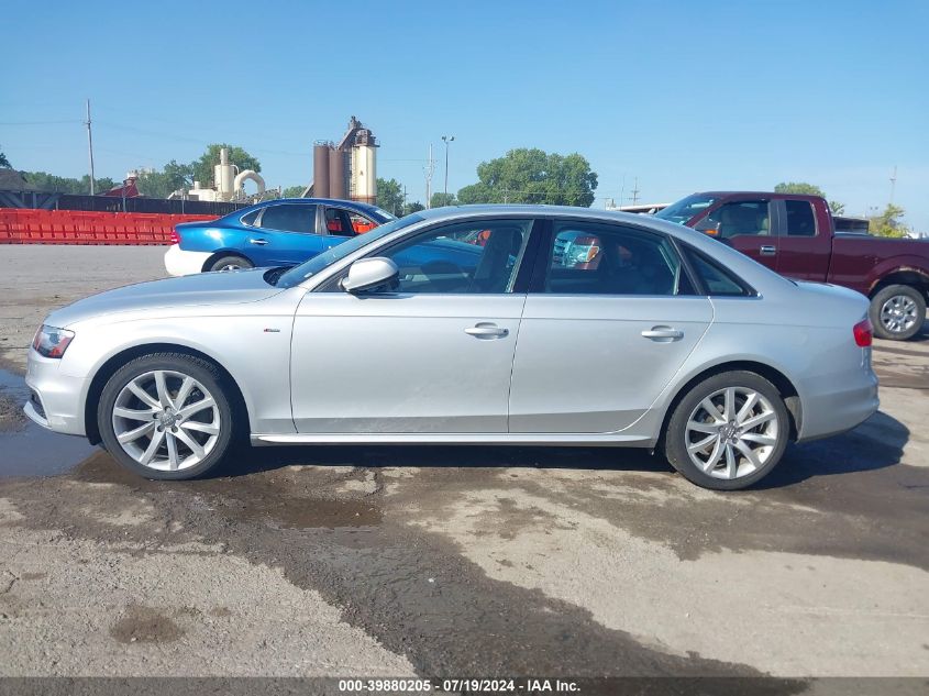 2014 Audi A4 2.0T Premium VIN: WAUAFAFL4EN035190 Lot: 39880205
