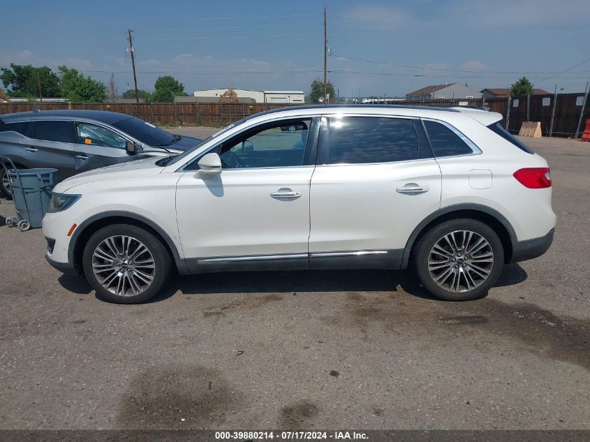 2016 Lincoln Mkx Reserve VIN: 2LMTJ8LR7GBL24221 Lot: 39880214