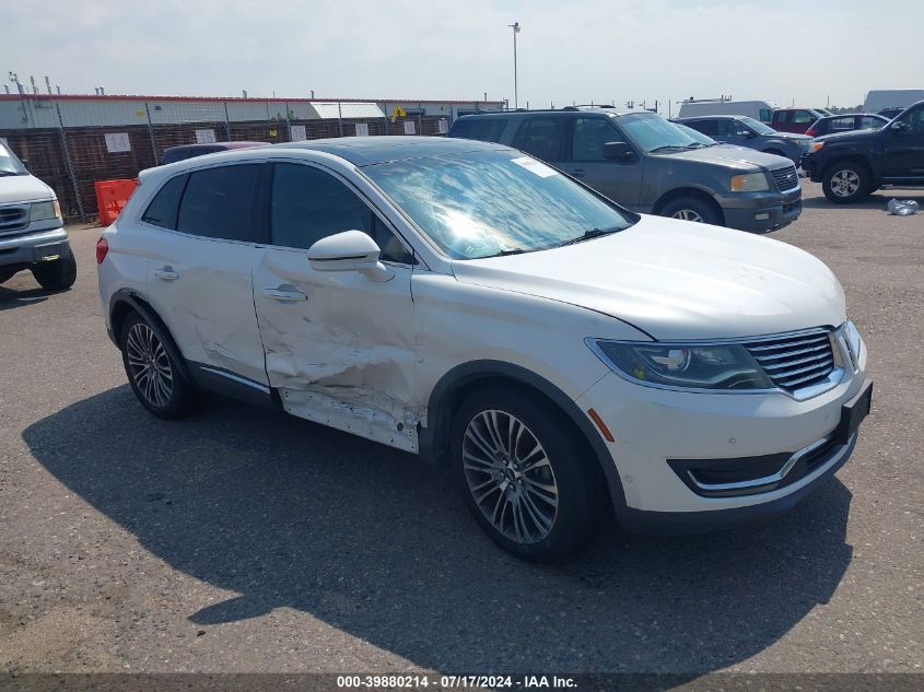 2LMTJHLR7GVL24221 2016 Lincoln Mkx Awd Black Label