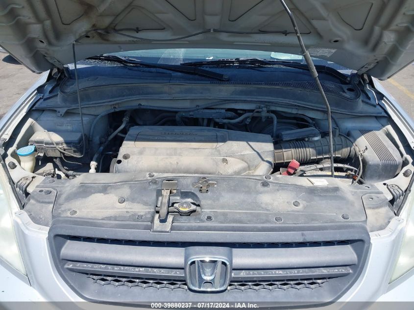 2003 Honda Pilot Ex-L VIN: 2HKYF18563H509752 Lot: 39880237