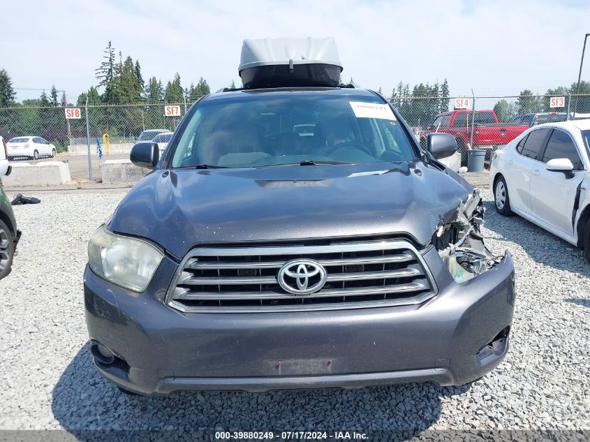 2008 Toyota Highlander Sport VIN: JTEES43A882092675 Lot: 39880249