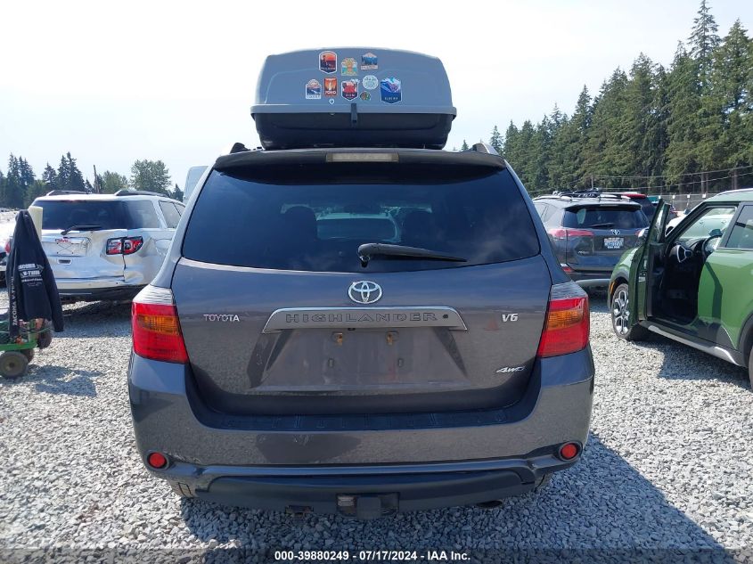 2008 Toyota Highlander Sport VIN: JTEES43A882092675 Lot: 39880249