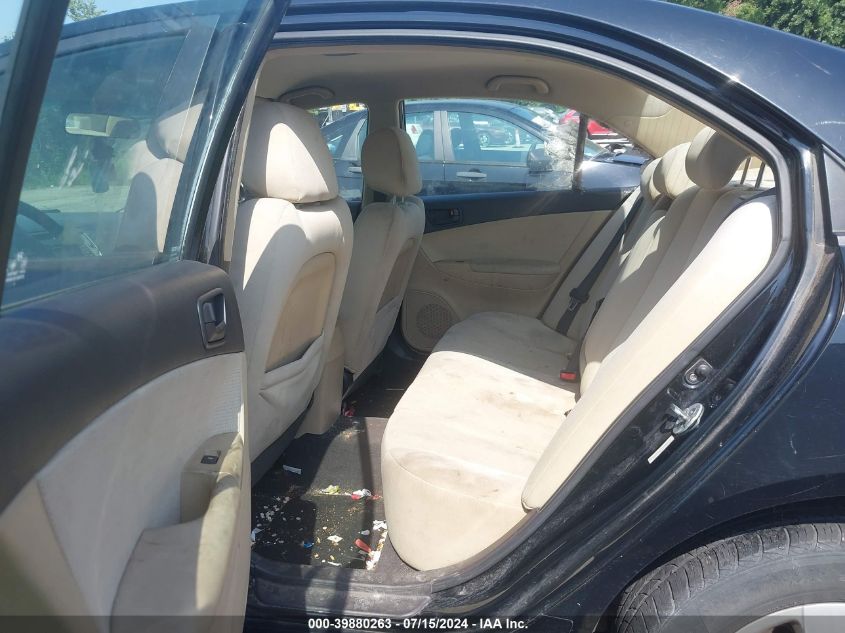 2010 Hyundai Sonata Gls VIN: 5NPET4AC0AH630621 Lot: 39880263