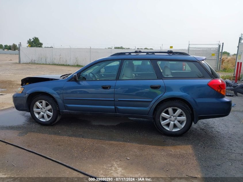 2006 Subaru Outback 2.5I VIN: 4S4BP61C567349974 Lot: 39880293