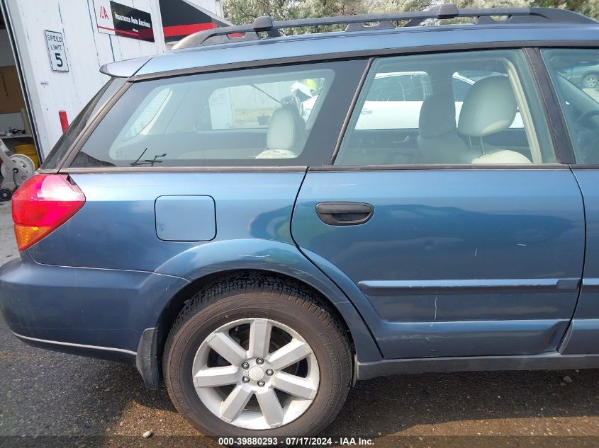 2006 Subaru Outback 2.5I VIN: 4S4BP61C567349974 Lot: 39880293