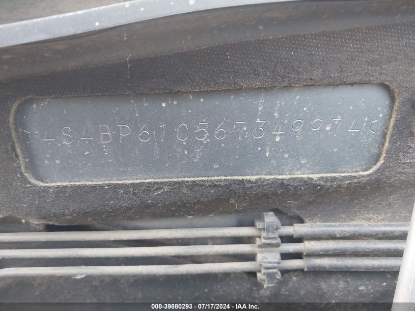 2006 Subaru Outback 2.5I VIN: 4S4BP61C567349974 Lot: 39880293