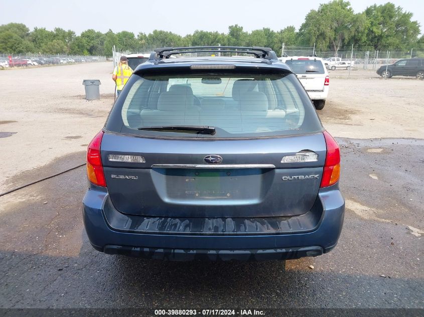 2006 Subaru Outback 2.5I VIN: 4S4BP61C567349974 Lot: 39880293