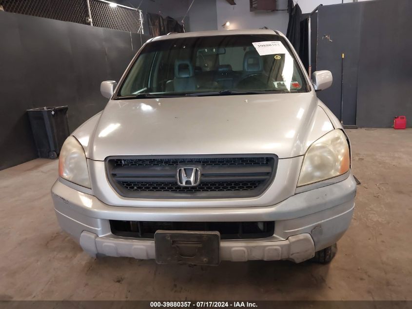 2003 Honda Pilot Ex-L VIN: 2HKYF18563H596472 Lot: 39880357