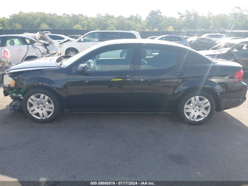 2013 Dodge Avenger Se VIN: 1C3CDZAB7DN632576 Lot: 39880519