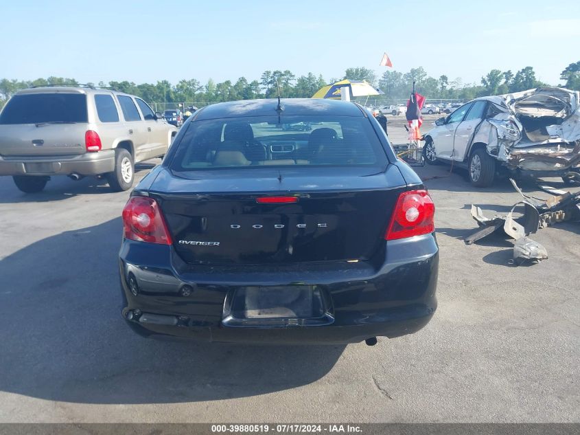 2013 Dodge Avenger Se VIN: 1C3CDZAB7DN632576 Lot: 39880519