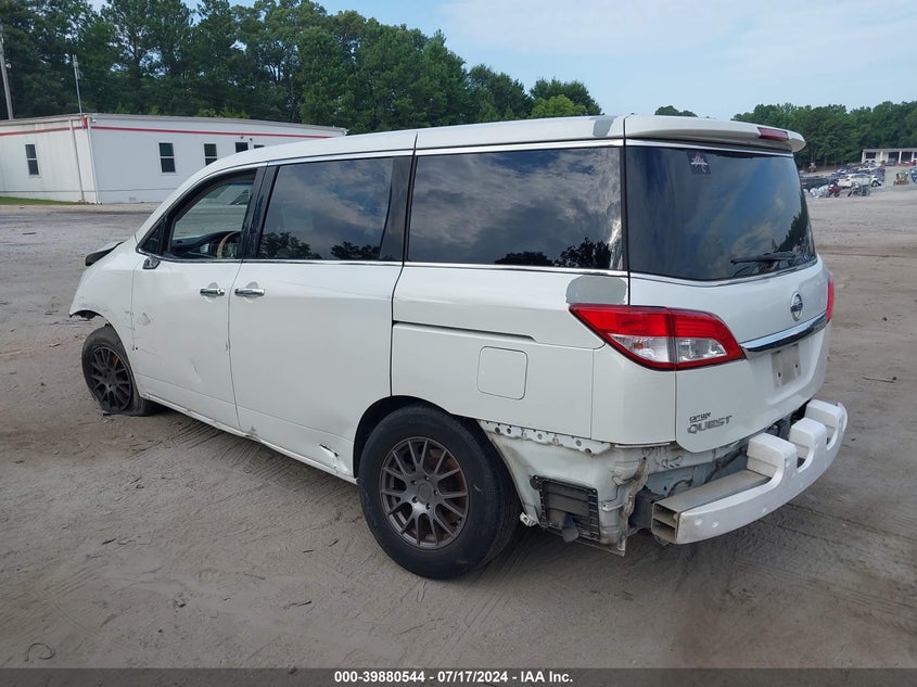 2011 Nissan Quest S VIN: JN8AE2KP4B9012621 Lot: 39880544