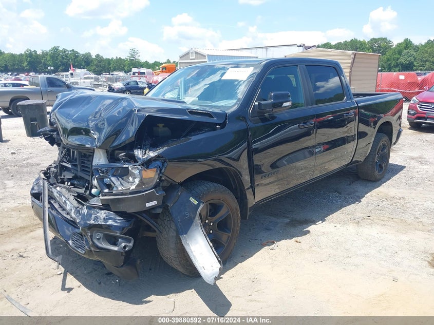 VIN 1C6SRFMM1MN611606 2021 RAM 1500 BIG HORN  4X4 "64" BOX