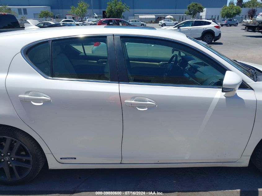 2014 Lexus Ct 200 VIN: JTHKD5BH7E2194078 Lot: 39880600