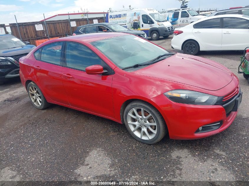 2013 Dodge Dart Rallye VIN: 1C3CDFBH4DD640643 Lot: 39880649