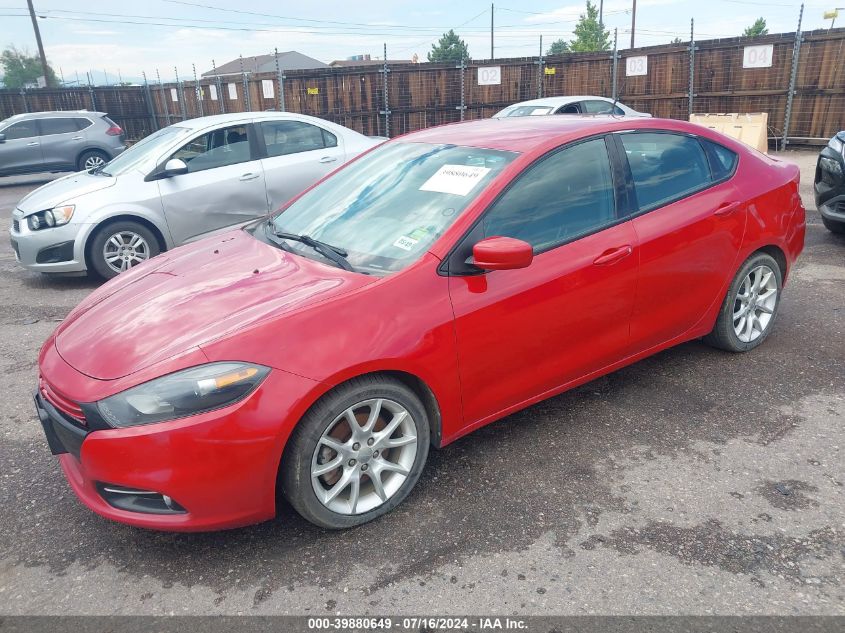 2013 Dodge Dart Rallye VIN: 1C3CDFBH4DD640643 Lot: 39880649