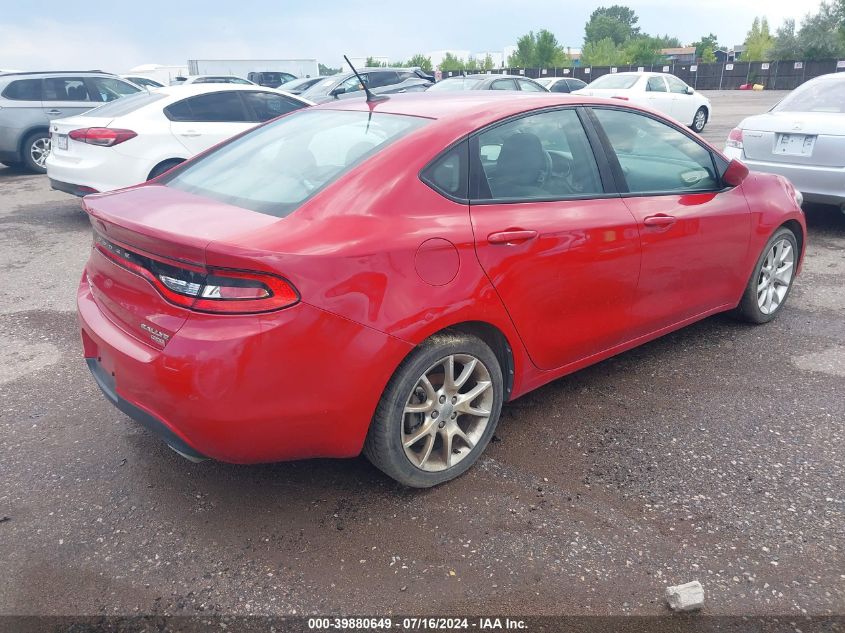 2013 Dodge Dart Rallye VIN: 1C3CDFBH4DD640643 Lot: 39880649