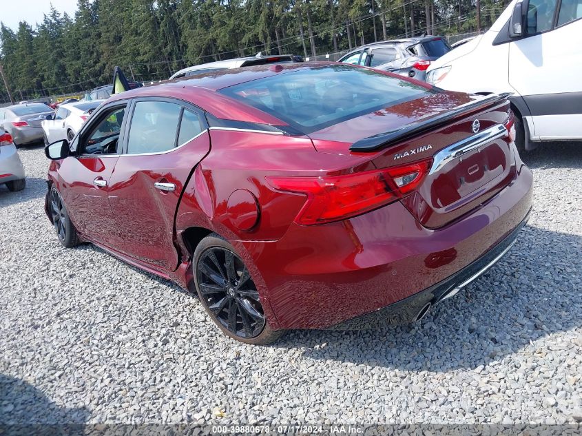 2017 Nissan Maxima 3.5 Sr VIN: 1N4AA6AP6HC367923 Lot: 39880678