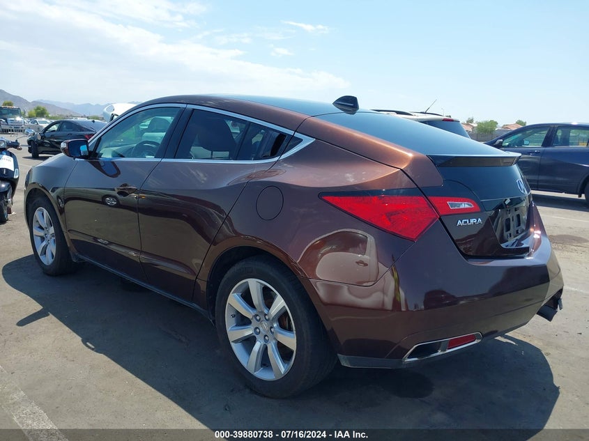 2010 Acura Zdx VIN: 2HNYB1H47AH500416 Lot: 39880738