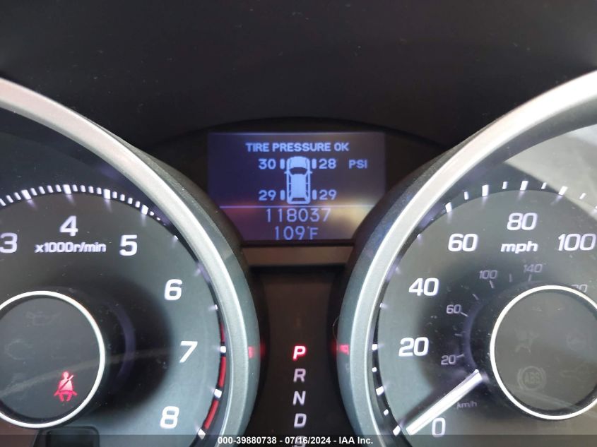 2010 Acura Zdx VIN: 2HNYB1H47AH500416 Lot: 39880738