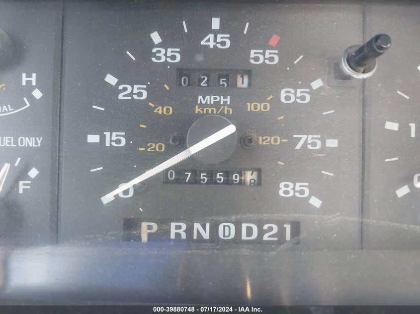 1991 Ford Ranger Super Cab VIN: 1FTCR14U8MPA87262 Lot: 39880748