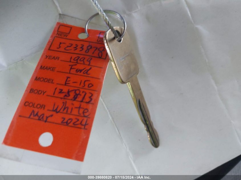 1999 Ford E-150 Commercial/Recreational VIN: 1FTRE142XXHA21203 Lot: 39880820