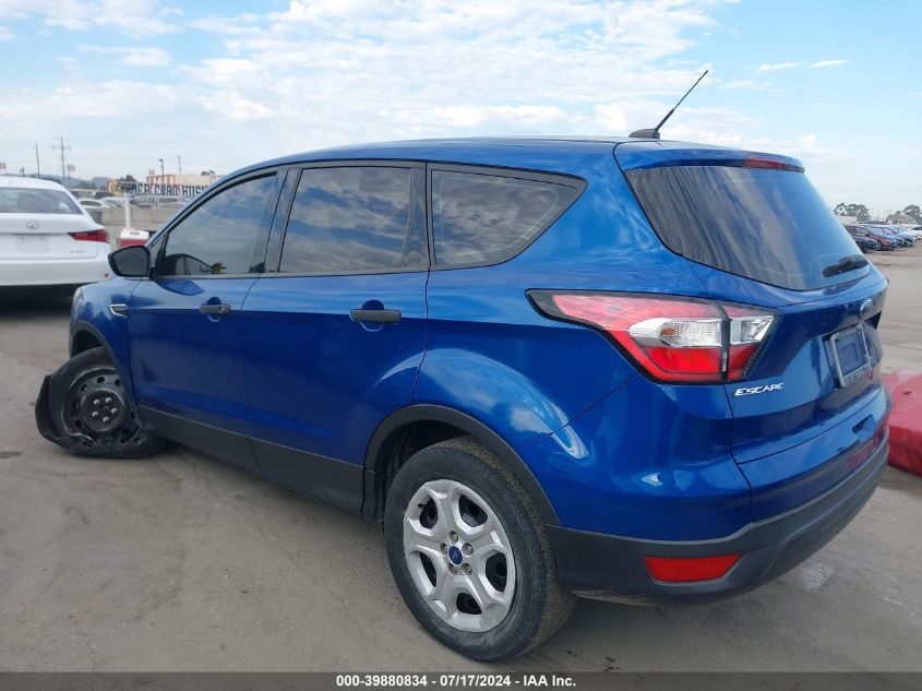 2018 Ford Escape S VIN: 1FMCU0F75JUC78548 Lot: 39880834