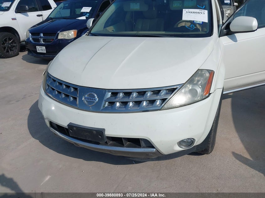 2007 Nissan Murano Sl VIN: JN8AZ08T47W529519 Lot: 39880893