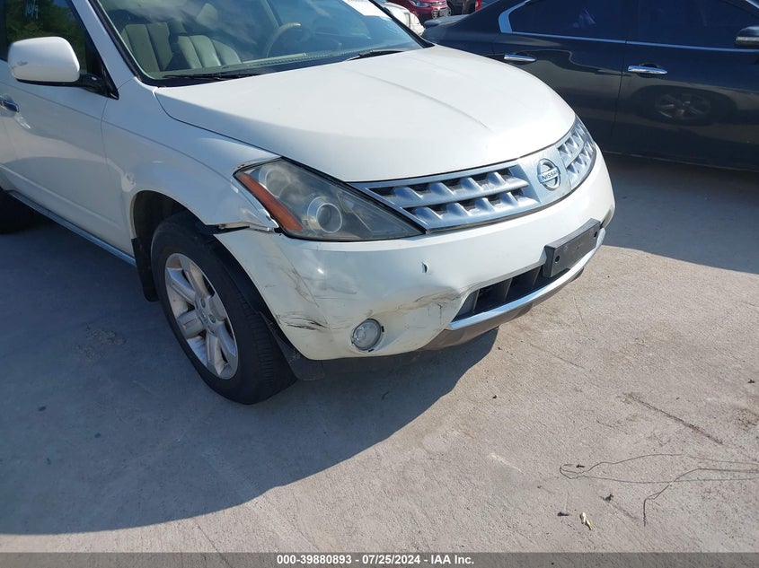 2007 Nissan Murano Sl VIN: JN8AZ08T47W529519 Lot: 39880893