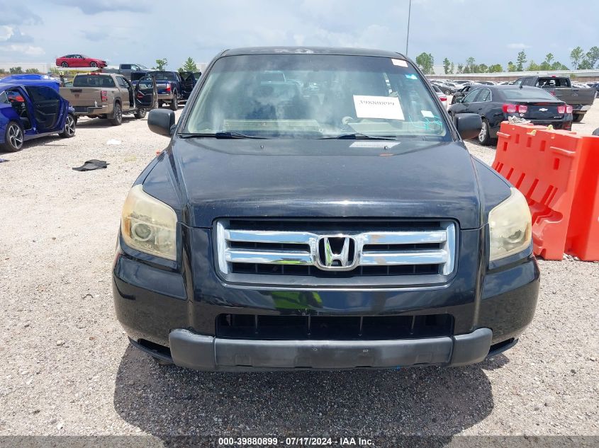 2007 Honda Pilot Lx VIN: 5FNYF28137B013962 Lot: 39880899