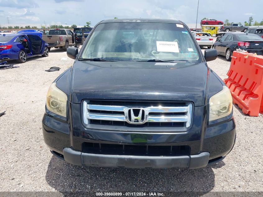 2007 Honda Pilot Lx VIN: 5FNYF28137B013962 Lot: 39880899