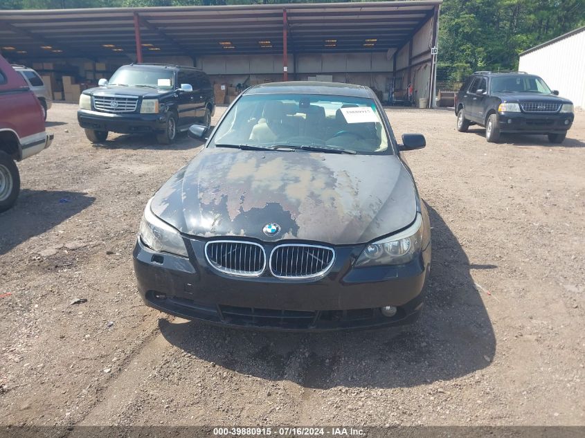 2006 BMW 525I VIN: WBANE53556CK90915 Lot: 39880915