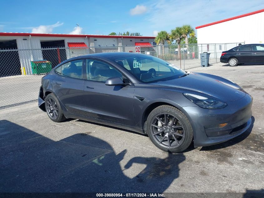 2021 Tesla Model 3 Standard Range Plus Rear-Wheel Drive VIN: 5YJ3E1EA1MF096167 Lot: 39880954