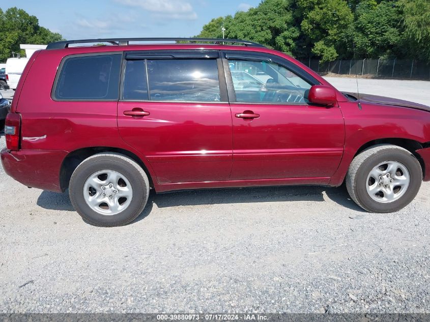 2004 Toyota Highlander V6 VIN: JTEGP21A440034585 Lot: 39880973