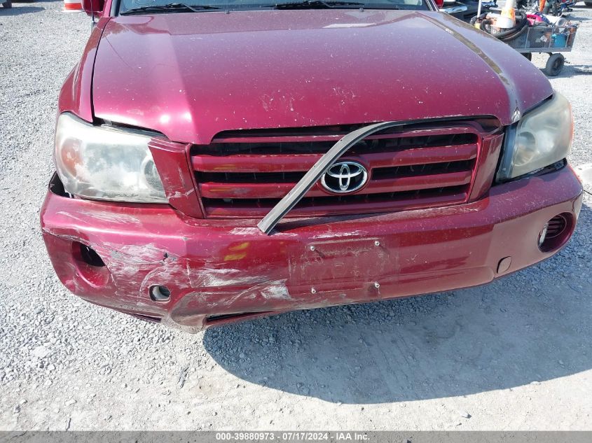 2004 Toyota Highlander V6 VIN: JTEGP21A440034585 Lot: 39880973