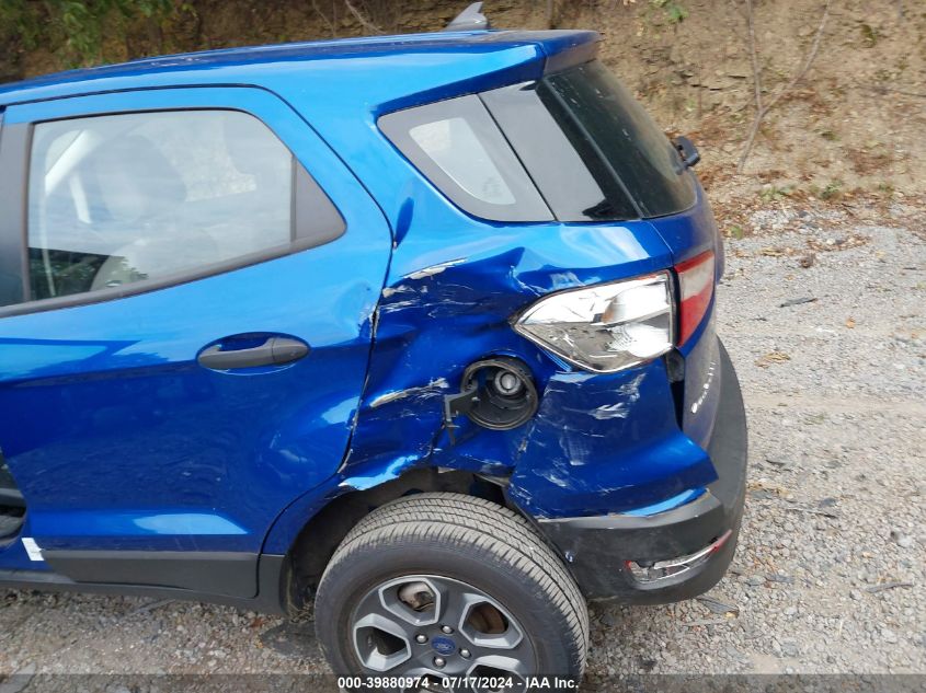 2022 Ford Ecosport S VIN: MAJ6S3FL0NC469110 Lot: 39880974