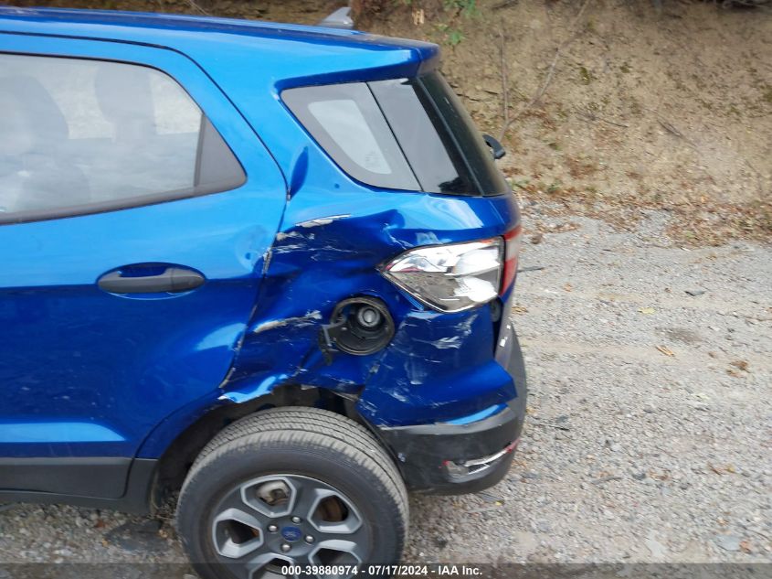 2022 Ford Ecosport S VIN: MAJ6S3FL0NC469110 Lot: 39880974