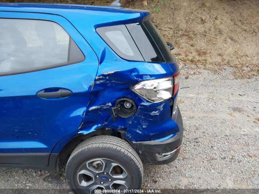 2022 Ford Ecosport S VIN: MAJ6S3FL0NC469110 Lot: 39880974