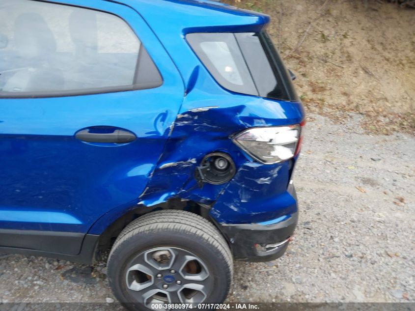 2022 Ford Ecosport S VIN: MAJ6S3FL0NC469110 Lot: 39880974