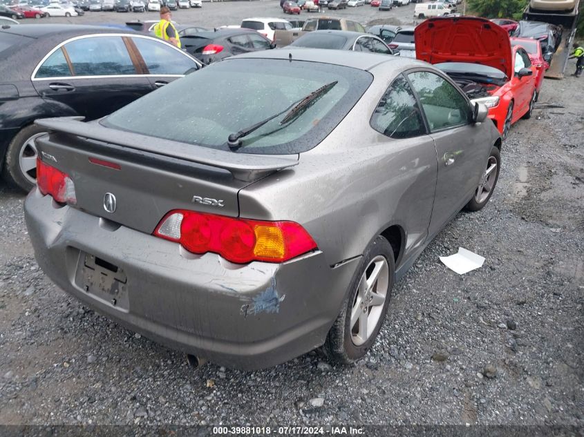 2002 Acura Rsx VIN: JH4DC53842C034207 Lot: 39881018