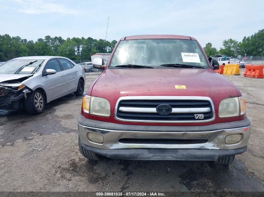 2000 Toyota Tundra Sr5 V8 VIN: 5TBRT3417YS069322 Lot: 39881035