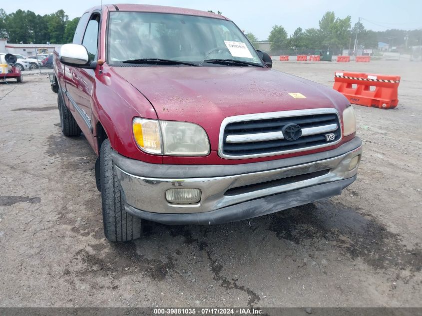 2000 Toyota Tundra Sr5 V8 VIN: 5TBRT3417YS069322 Lot: 39881035