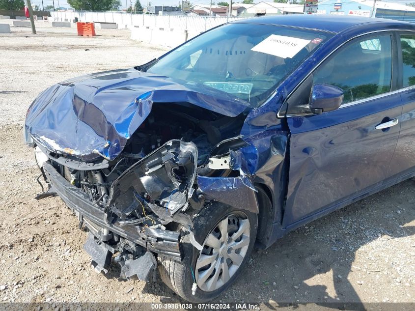 2019 Nissan Sentra S VIN: 3N1AB7AP6KY304237 Lot: 39881038