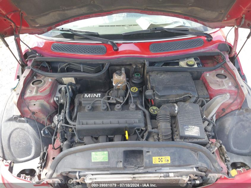 2003 Mini Cooper VIN: WMWRC33473TE16029 Lot: 39881079
