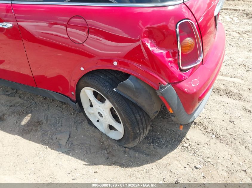 2003 Mini Cooper VIN: WMWRC33473TE16029 Lot: 39881079