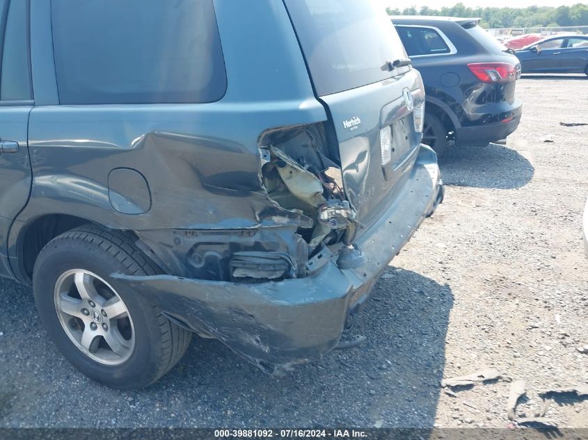 2006 Honda Pilot Ex VIN: 5FNYF18436B024656 Lot: 39881092