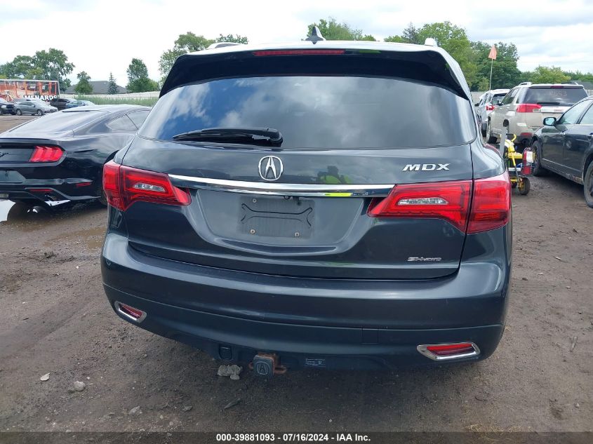 2014 Acura Mdx Technology Package VIN: 5FRYD4H40EB503539 Lot: 39881093