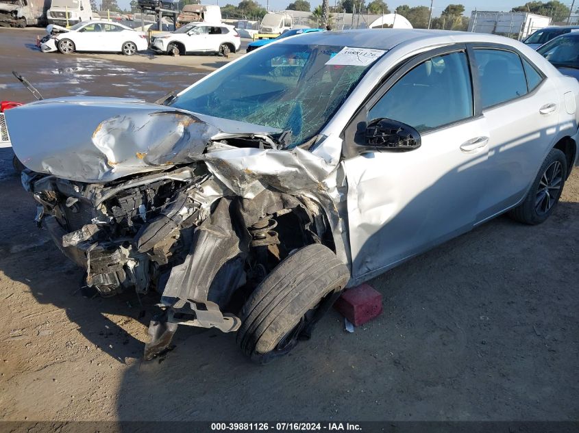 2016 Toyota Corolla Le Plus VIN: 5YFBURHE7GP521895 Lot: 39881126