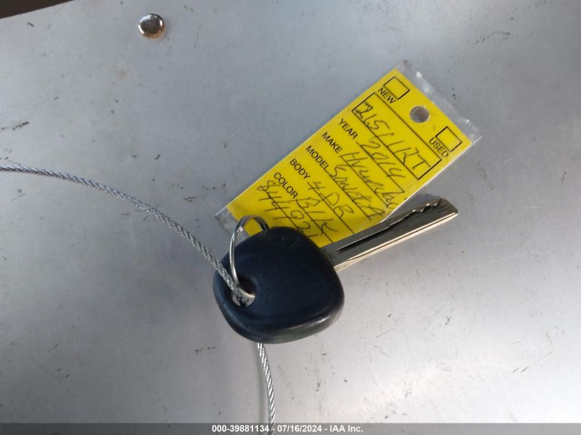 2014 Hyundai Sonata Gls VIN: 5NPEB4ACXEH844931 Lot: 39881134