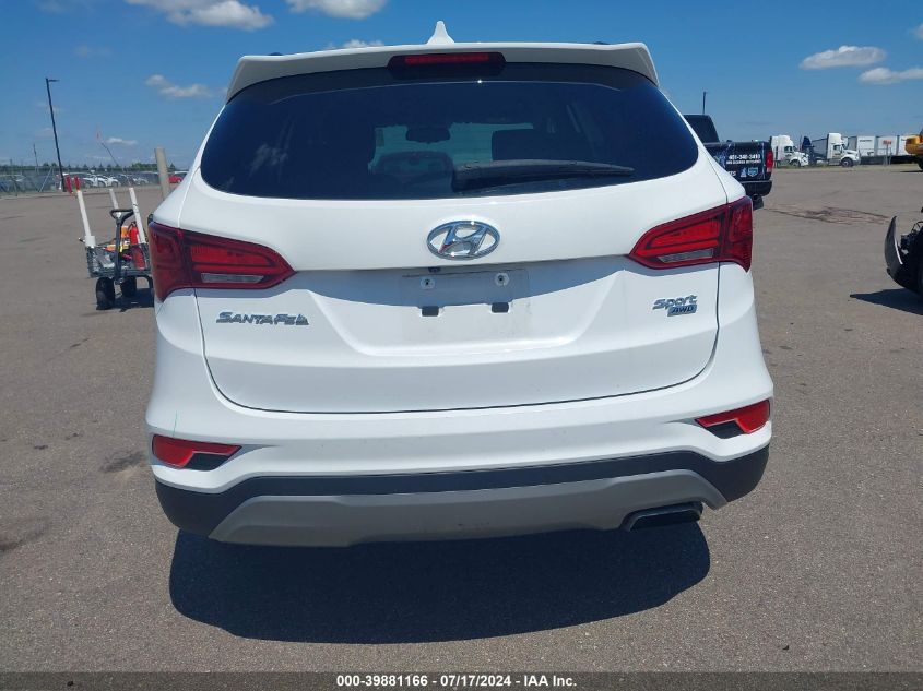 2017 Hyundai Santa Fe Sport 2.4L VIN: 5NMZUDLB8HH024185 Lot: 39881166