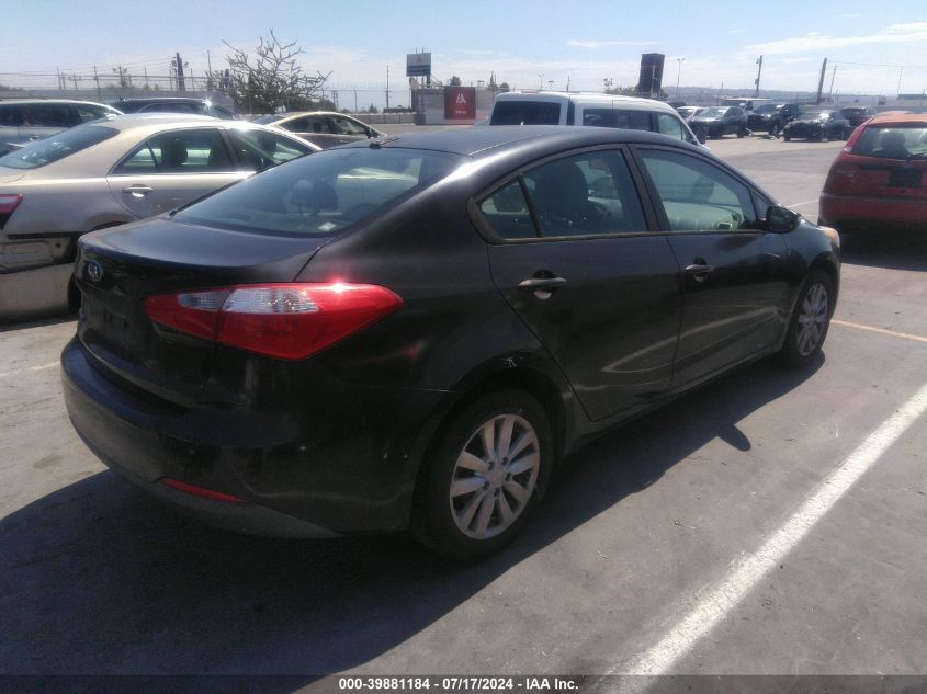 2014 Kia Forte Lx VIN: KNAFX4A66E5186294 Lot: 39881184